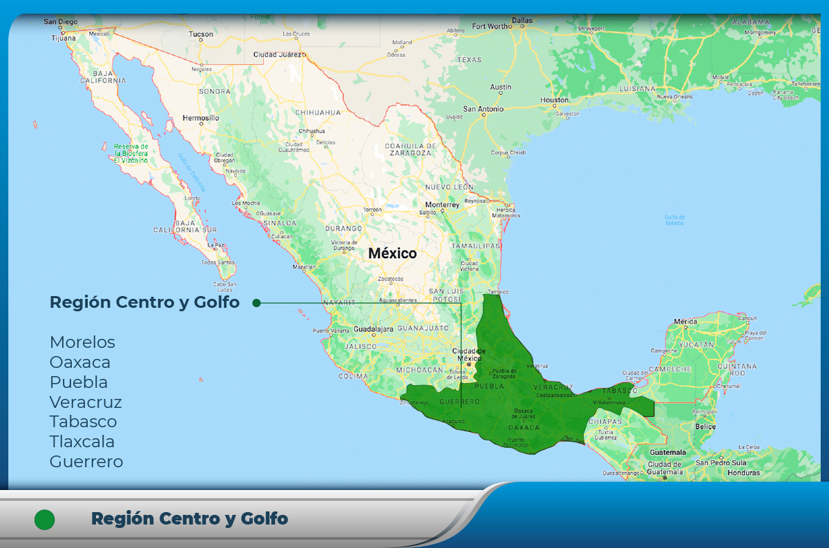 Región Centro y Golfo