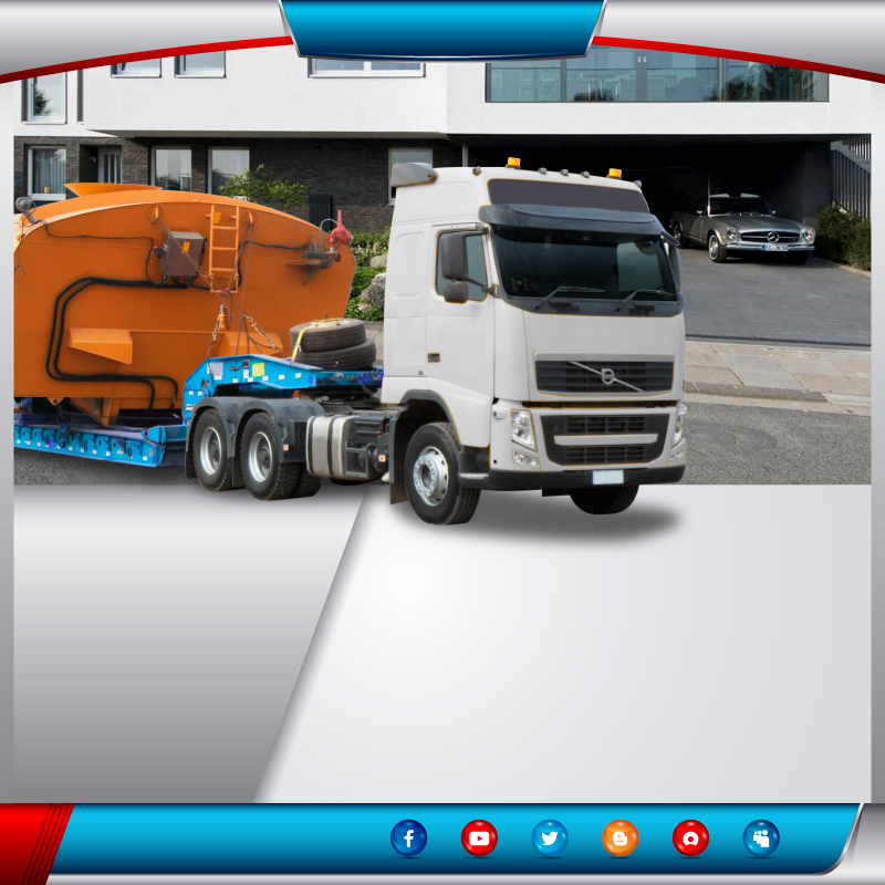  Transportes en camión especializado lowboy