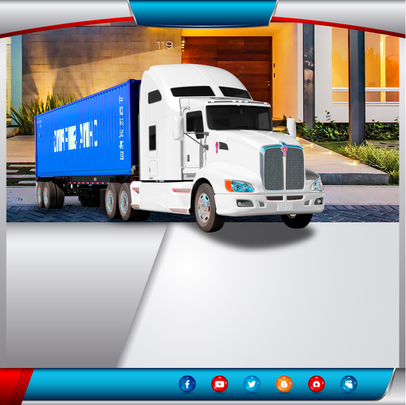  Transportes en camión trailer porta contenedor